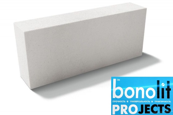 Газобетонные блоки Bonolit Projects (г.Электросталь) D500 B3,5 600х200х100